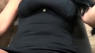 Blonde tight pussy babe solo toy fun in glamour masturbation