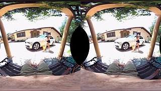 Angela white vr carwash
