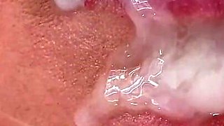 Cum shoot a lot on my face in slow motion