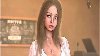 Uncensored hentai where the babysitter gets caught in a tricky love situation