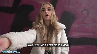 Public agent blondie brit babe Pov Blowjob and nailed outside