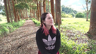 MY STEPSISTER WANTS TO TAKE A WALK TO SUCK COCK PART 1