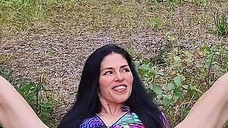 Spreading and Gaping Outdoors in Public Park