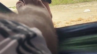 Wife Masturbates Me in Public Because She Likes to Feel the Risk of Being Caught