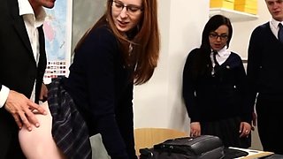 Secretary group sex hardcore fucking blond girl facia