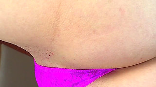 Arielle Lane - Sheer Pink Thong Try on