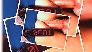 A Close up Dildo Ride by Little Linda