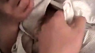 Hanger Fun with Pierced Japanese Pussy - Small Tits