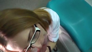 Fucked Doctor In The Dental Office, She Sucked Dick And Cum