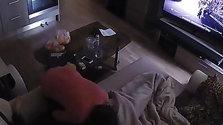 Netflix and Chill - Amateur Couple Caught Fucking Bareback After Finishing New Series - Fake Setting