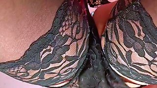 Amateur Katarina stripping panties and masturbating