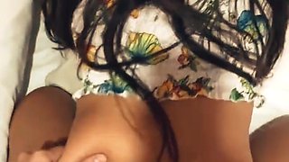 Arab Cheating Wife Gets Cumshot in Her Sexy Ass From Masturbating Stepson