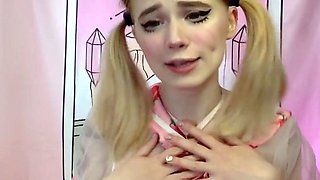 Blonde teen Sierras first erotic masturbation video