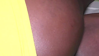 Ebony Butthole Drilled by Big White Cock and Creampied