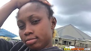 Thick Busty Nigerian College Student Meets Guy After Class!