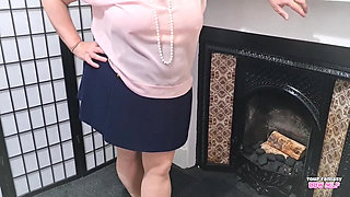 Ruin Aunt Janes Pantyhose with your Cum - BBW Amateur MILF