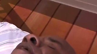 Brunette bum fucked by black stud