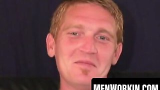 Furry man gushes giant spunk after edging