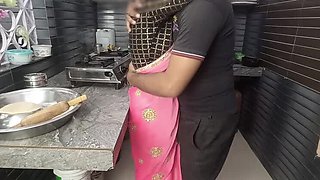 Indian Housewife Tannu's Hot Kitchen Blowjob & Fucking - Young 18 Year Old Big Tits