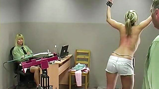 Tiffany Spanking Machine - Bare Back Whipping