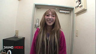 Hairy pussy Japanese babe Saki Oshiro sucks dick hardcore then rides intense POV