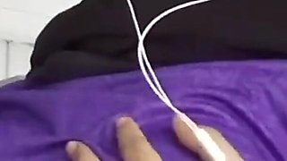 Hijab Long Time No Fuck with Horny Boyfriend Alone in the Bathroom