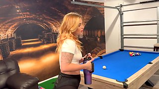 My Friend's Sexy Big-assed Redhead GF Wanted Me To Shag Her On the Pool Table & Cum In Her Mouth