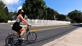AmWednesday - flashing on a bike