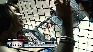 Stacy Adams Hops on the Winners Cock in the Mma Cage and Swallows His Cum