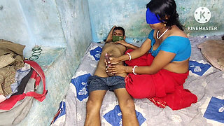 Indian Desi Lal Sari Wali Bhabhi Ki Chudai