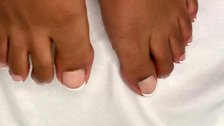 Pink Foxx Wiggles Toes with French Pedicure