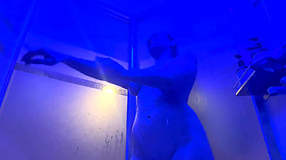 Naked in Space - Nude Shower From Orbit!!