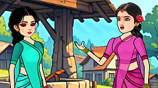 Secret Affair - Busty girls gives cartoon blowjob to big dicked boyfriend