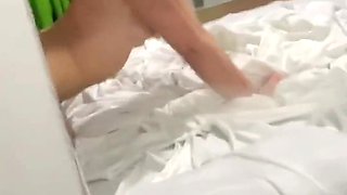 Excited latina teen takes good care of her boyfriend's massive cock in POV