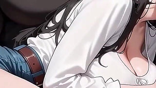 A Hawt Car Blowjob - Ntr'd by My Friend - Nts Route #23 an Ai Animated Sex Game