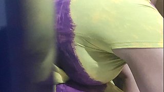 Maid tamil aunty Hardwork with big Baloons