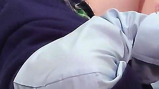 My Pussy Was Tingling, so I Got on Top and Put My Dick in Myself. Creampie While Wearing a Schoolgirl Uniform. Amateur.