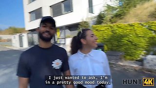 Hunt4k. horny stunner satiated Big Cock with her tastey tongue and pussy