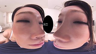 Glamour asian beauty arousing VR clip