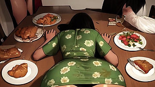 I love grinding my cock against my woman's ass in front of her relatives...