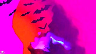 My GF Turns Into A Werewolf And Fucks Me Hard - YourFavoriteMommy & SavvyStar Lesbian Halloween Sex