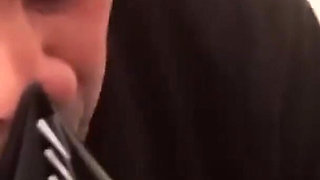 Foot massage by a slave