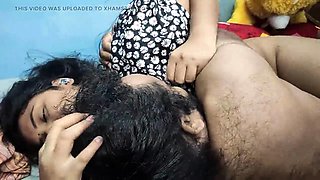 Mallu boss and hot maid fuck in bedroom while boss's wife