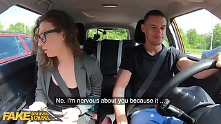Hot MILF Teacher Emylia Argan Fucks Student in Car - Blowjob & Rough Doggystyle