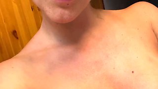 Great Big Boobs On Masturbating Redhead