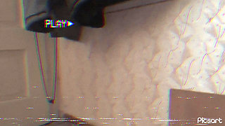 Big ass in new sexy black thongs