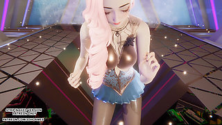 MMD HYOLYN - Wait Seraphine Sexy Kpop Dance League of Legends Hentai Uncensored 4K 60FPS