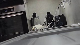 Hot Beautiful Cute and Horny French Blonde Flashes Her Tight Shaved Pussy and Naked Ass Under Her Satin Nightie