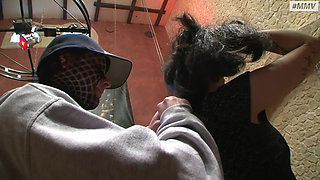 German femdom - Piss on slave