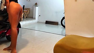 Hot latina government worker comes to me to offer her petition but gets fucked and recieves a cumshot on her breast